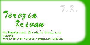 terezia krivan business card